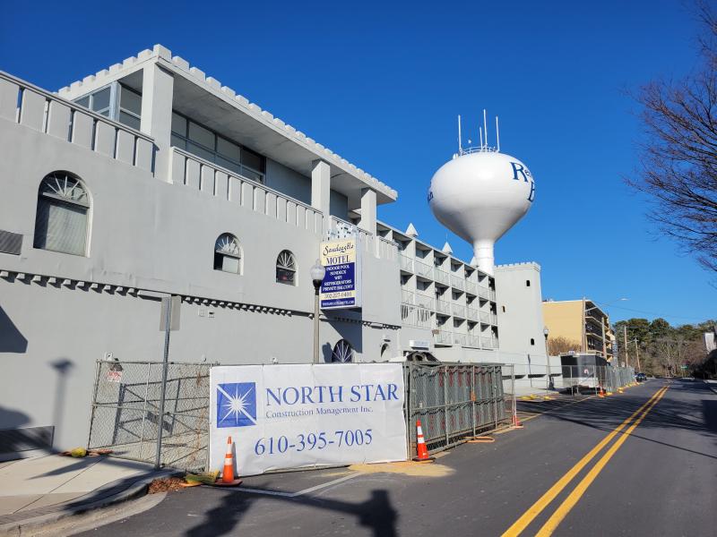 The Sandcastle Motel in Rehoboth Beach was sold in November for $13.2 million. Instead of going through the demolition and rebuild process, the new owners have started a $5 million renovation. CHRIS FLOOD PHOTO
